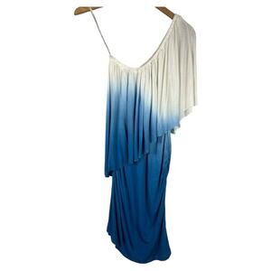 Young fabulous, and broke dress blue and white umbre